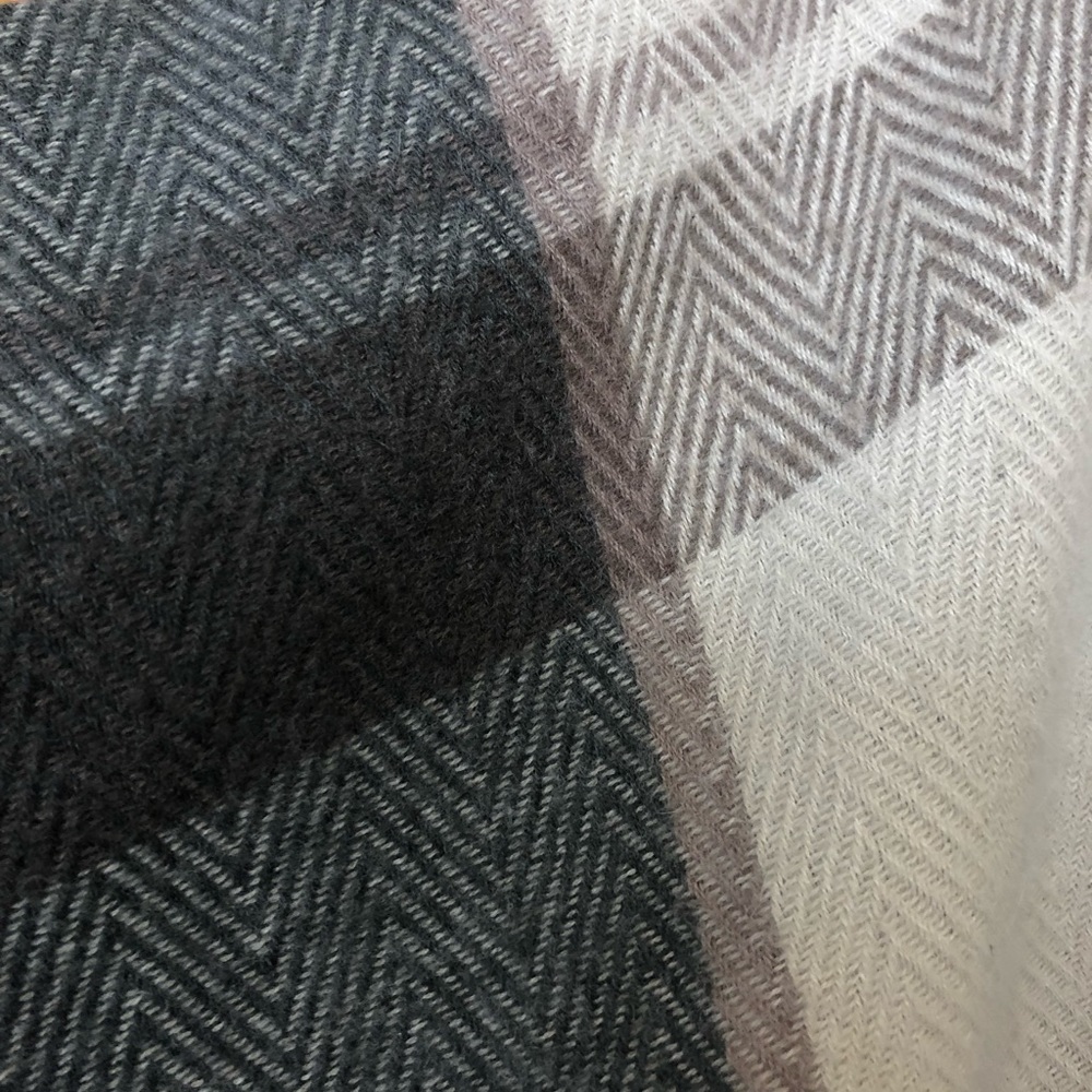 Universal Thread Plaid Herringbone Poncho - Picture 3 of 8